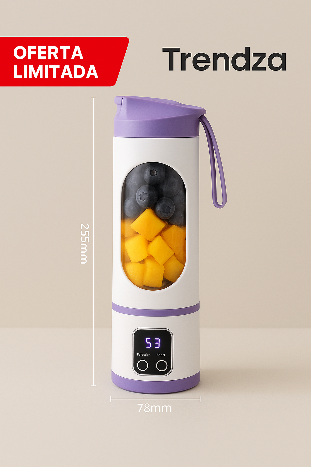 Mini batidor inalambrico portatil