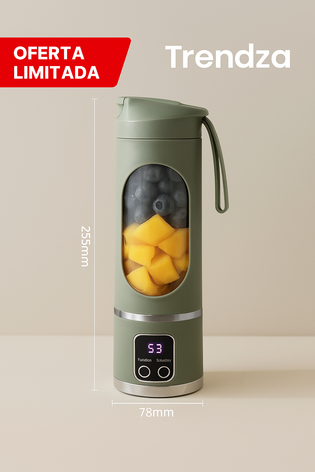 Mini batidor inalambrico portatil